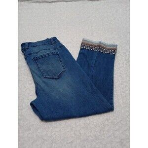 Christopher & Banks Dark Blue Capri  Jean's Size 6 Average